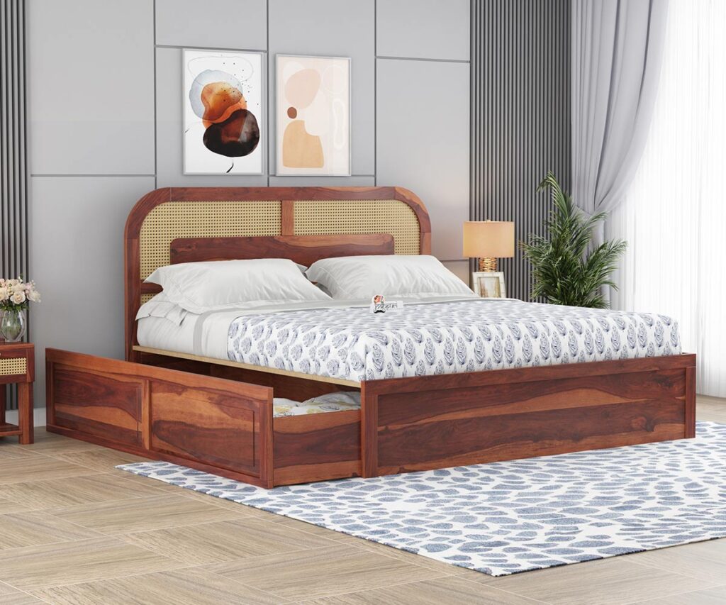 Wood Bed With Storage, Design King Size Bed Latest, Double Bed For Small Bedroom, Best Double Bed For Bedroom